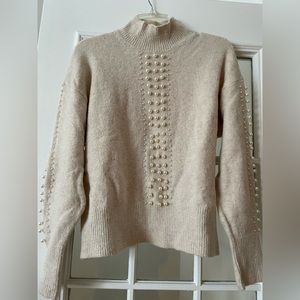H&M faux Pearl studded oversized sweater